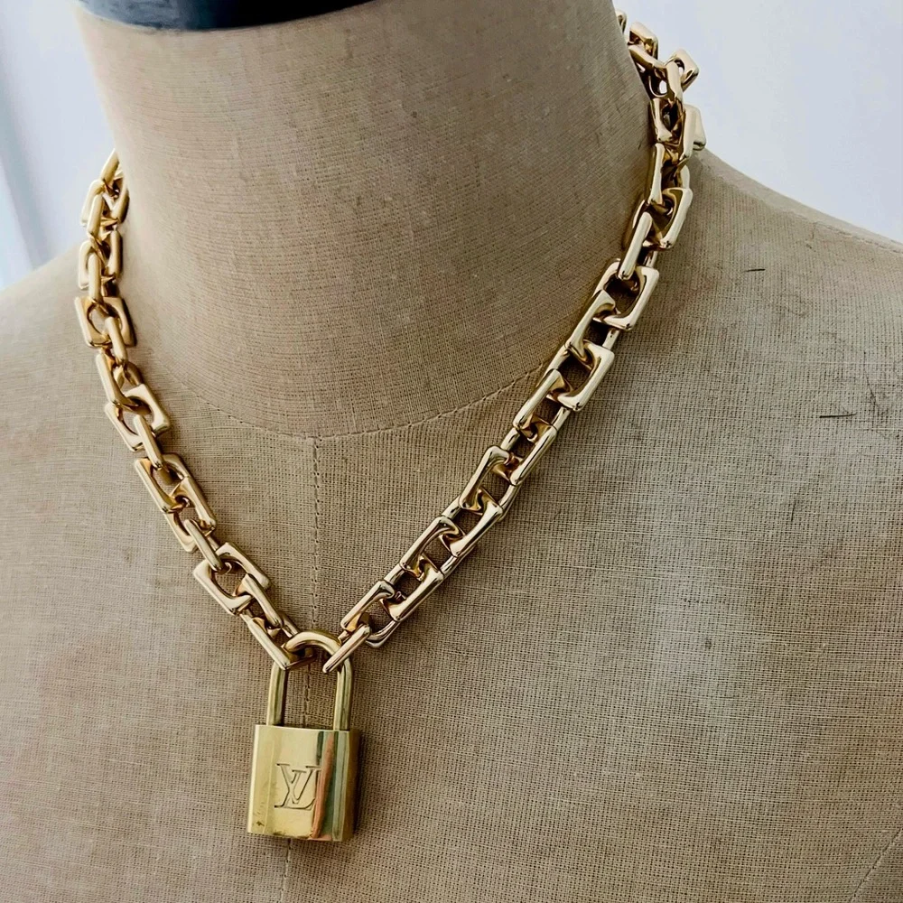 Authentic Louis Vuitton Lock With Necklace - Picture 2 of 5